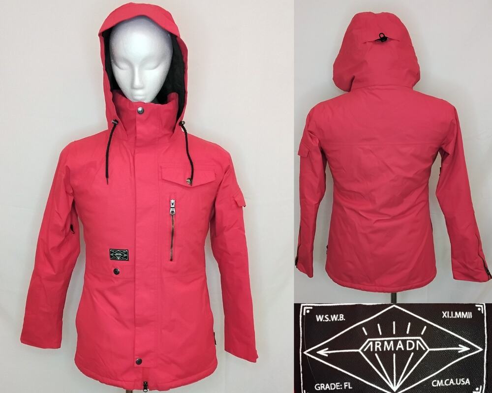 Armada Insulated Snow Ski Shell Jacket Red Men's Small #Z5746